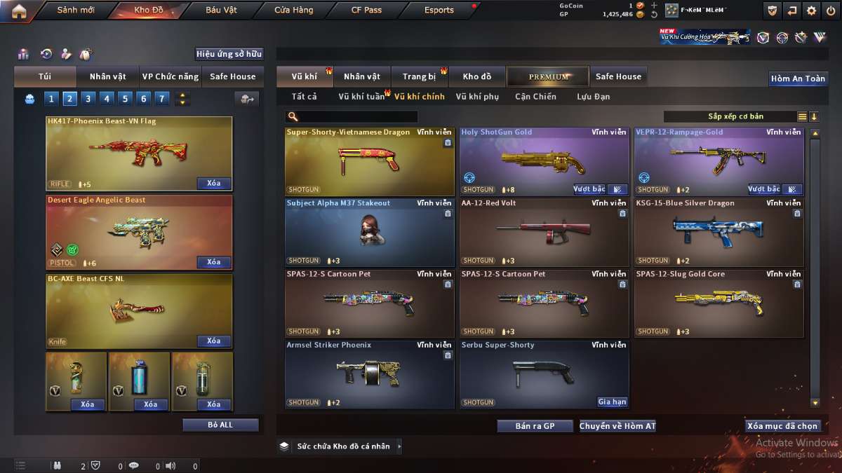shop acc cf uy tin gia re